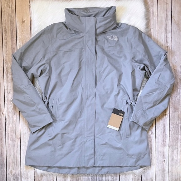 The North Face Women's Plus Westoak City Trench In Grey - Picture 4 of 10